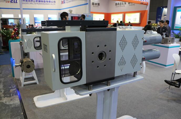 continuous screen changer for plastic filament extrusion production line