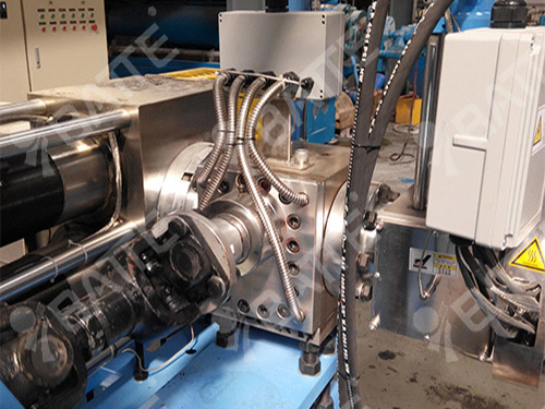 continuous screen changer for plastic pellet production line