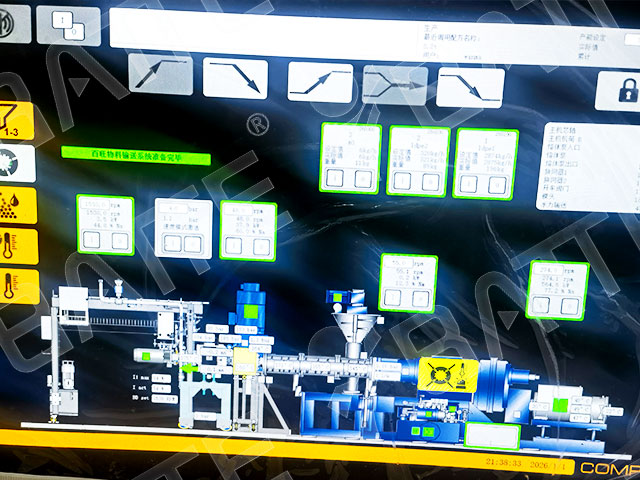 continuous screen changer in extruder