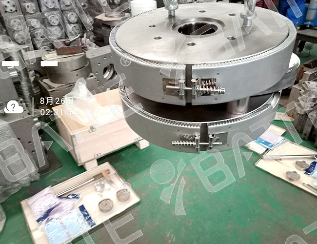 plastic extrusion manual screen changer