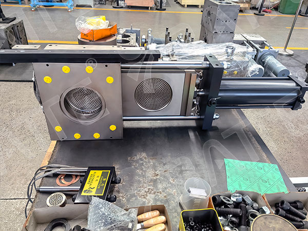 single plate extrusion screen changer